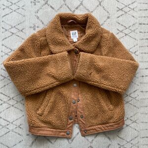 Gap Kids Brown Teddy Bear jacket Size S